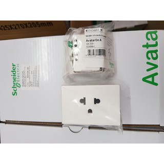 Ổ đơn 3 chấu - avataron-A- schneider