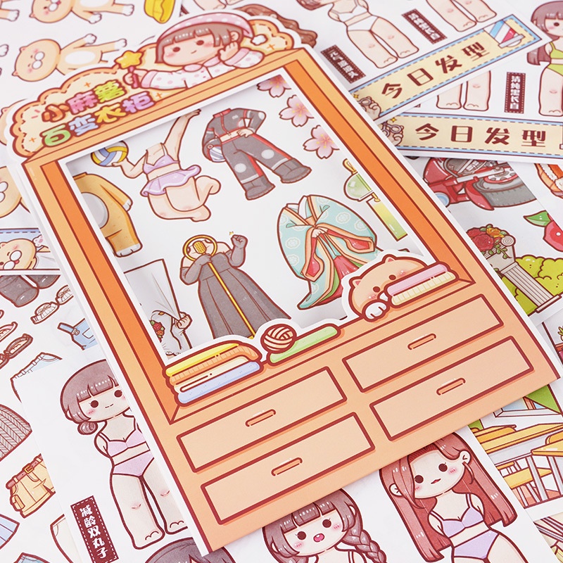 Miếng dán trang trí tủ quần áo dễ thương cho bé gá