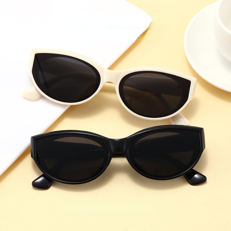 Kính Chống Nắng Gọng Oval Phong Cách Retro Thời Trang Hàn Quốc