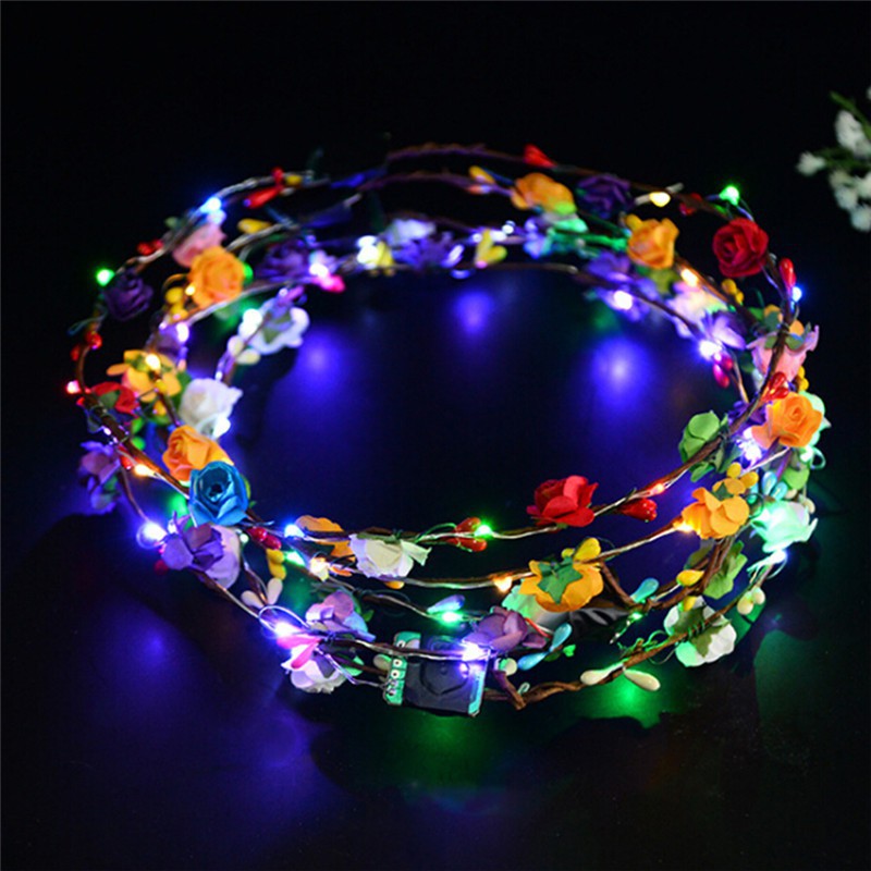 Băng Đô Hoa Có Đèn LED Phát Sáng