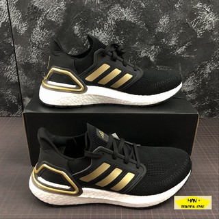 (FULL BOX) giày thể thao ULTRA BOOST 6.0 đen vạch vàng dành cho nam nữ