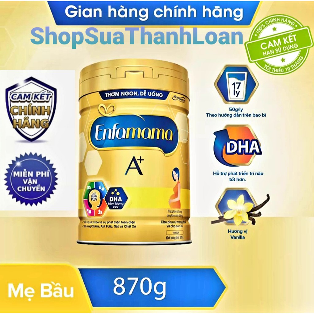 [HSD T11-2022] {tặng khăn} Sữa bột Enfamama A+ (870g)