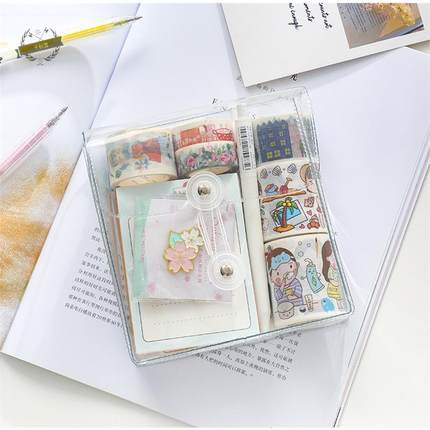 Túi Đựng Đồ Chống Thấm Nước Bằng Nhựa PVC Trong Suốt Tiện Lợi Phong Cách Hàn Quốc