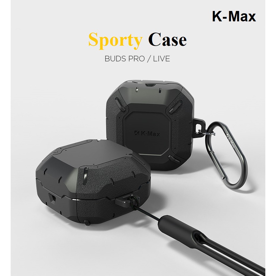 Case ốp tai nghe Samsung Buds Pro / Live - Sporty Case - Hãng K-Max