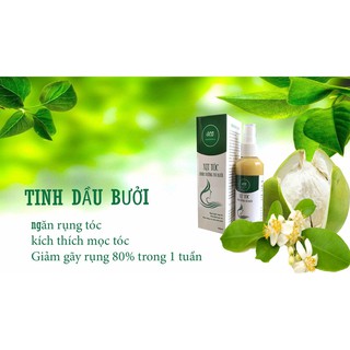 Tinh Dầu Bưởi GEO 100ml - Giảm rụng 80% và kích thích mọc tóc trong 1 tuần (100% vỏ bưởi da xanh nguyên chất