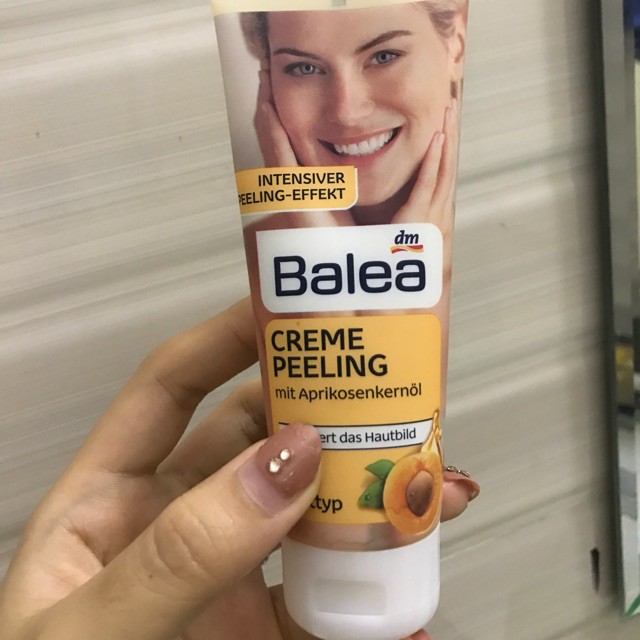 Tẩy da chết BALEA CREME PEELING hàng xách tay Đức chính hãng 100%