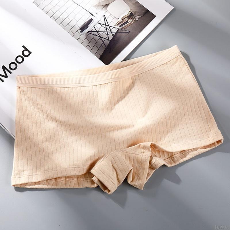 Quần Lót Boxer Cotton Không Đường May Cho Nữ