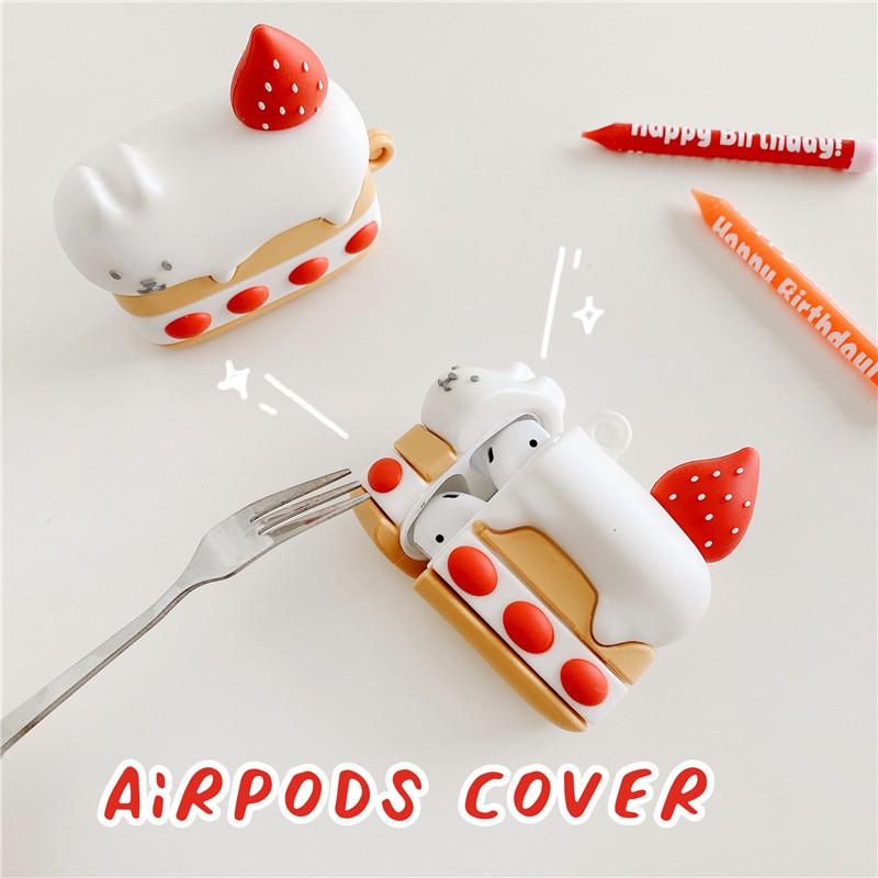 AIrPods case hình con mèo nằm trên cái hộp