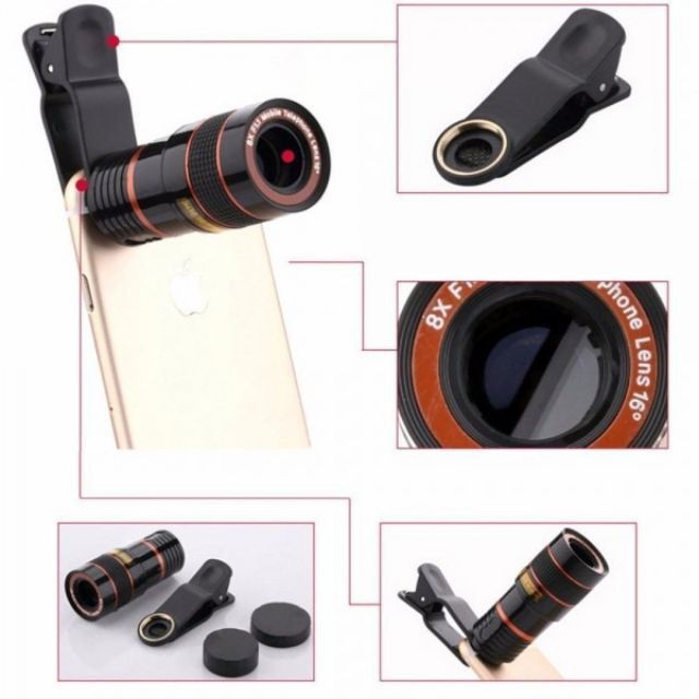 Lens Camara zoom 8x, Ống Kính Phóng To 8X Cho Điện Thoại