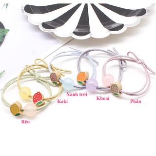 Dây cột tóc, buộc tóc hình trái cây kèm đá (BT 87)