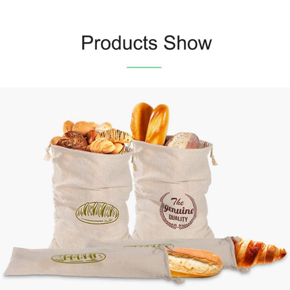 Túi Đựng Bánh Mì Bằng Vải Lanh Thân Thiện Với Môi Trường