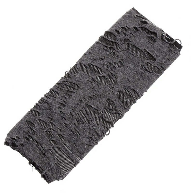 Găng Tay Dài Hở Ngón Màu Đen Phong Cách Gothic Cho Nữ