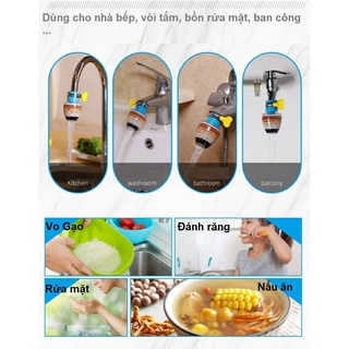 Đầu Lọc Nước Tại Vòi 6 Tầng Tiện Lợi Lọc Sạch Cặn Bã An Toàn Cho Sức Khoẻ