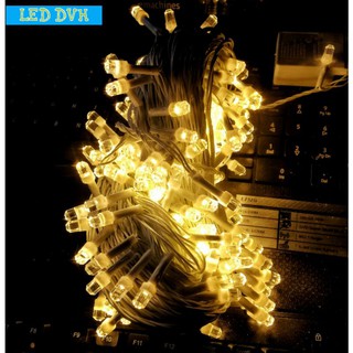 Dây Đèn Led Trang Trí Kim Cương Dài 50M Loại Đẹp Dây Trắng