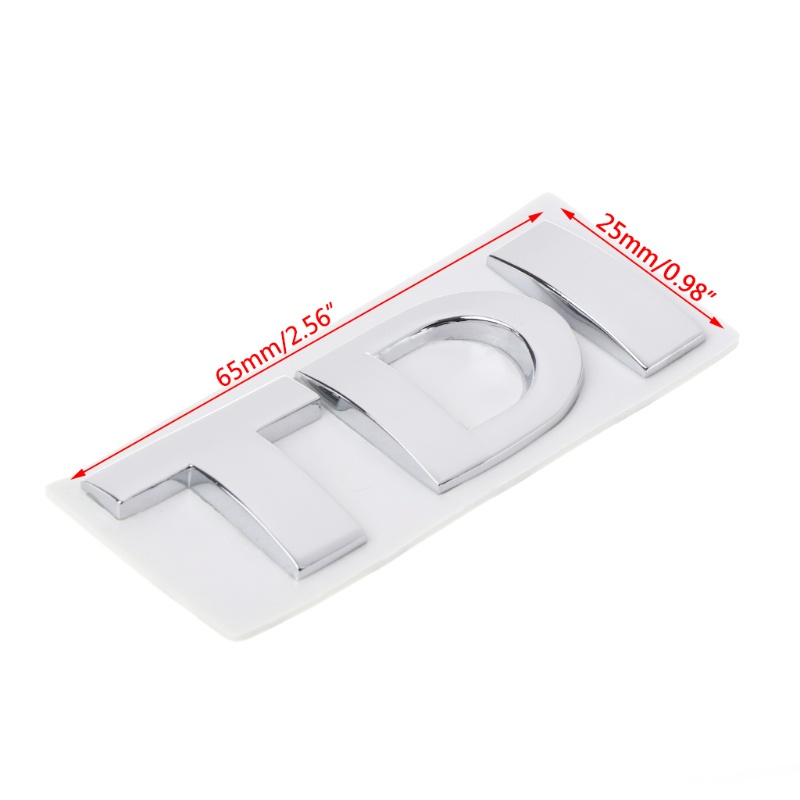 Logo SUN TDI Bằng Kim Loại Trang Trí Đuôi Xe / Cốp Sau