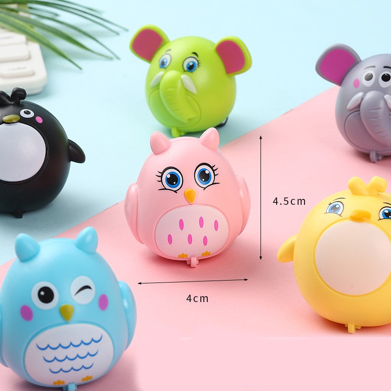 Đồ Chơi Động Vật Bánh Đà Size to 4*4.5cm - Đồ Chơi Hoạt Hình Biết Chạy Siêu Đáng Yêu DUASHOP.