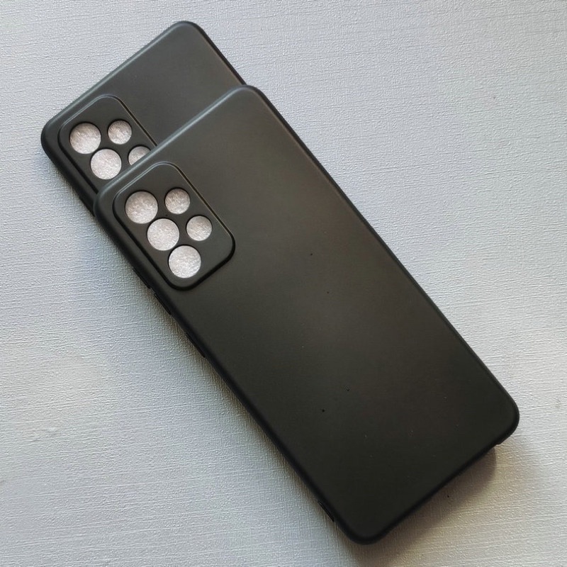 Ốp lưng nhám màu đen bảo vệ camera cho Samsung A14, A34, A54, A23, A13, A33, A53, A73 5G Silicon chống bẩn