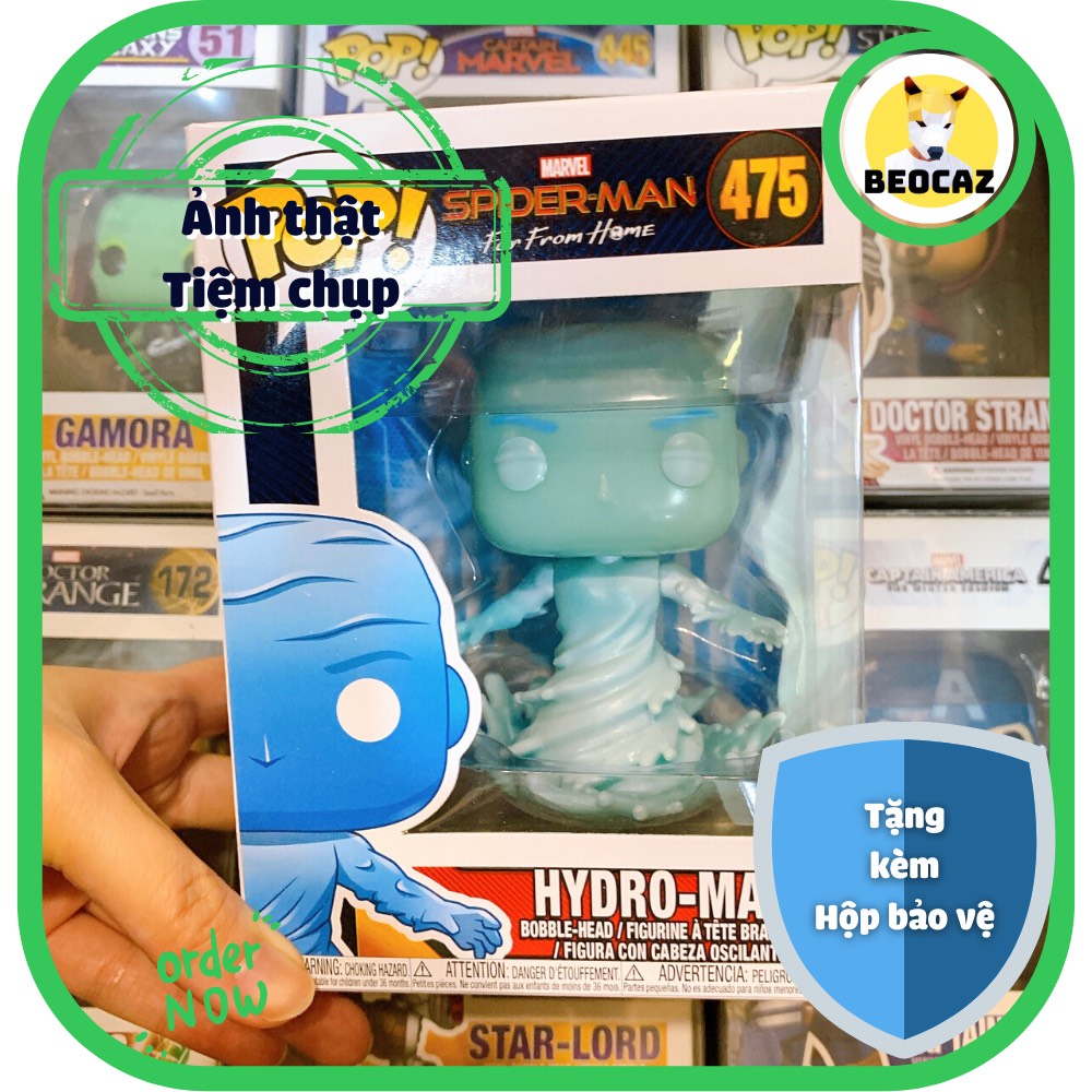 [Ship Hỏa Tốc] [Tặng Hộp Bảo Vệ] [Chính hãng] Mô hình Funko Pop nhân vật Hidro Man Người nhện xa nhà Spider Man No.475