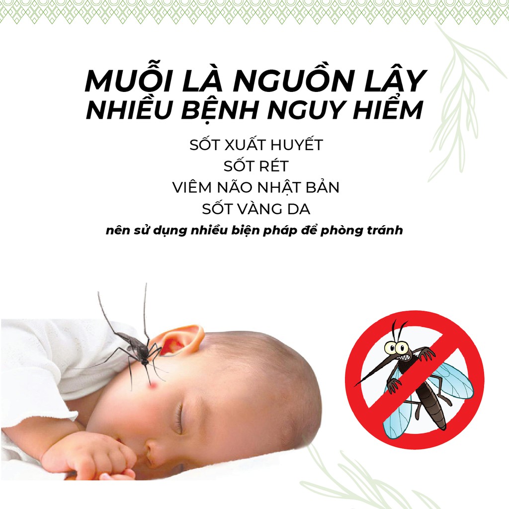 Xịt xua đuổi muỗi và côn trùng, an toàn sức khỏe, chiết suất thiên nhiên - 24care 50ml