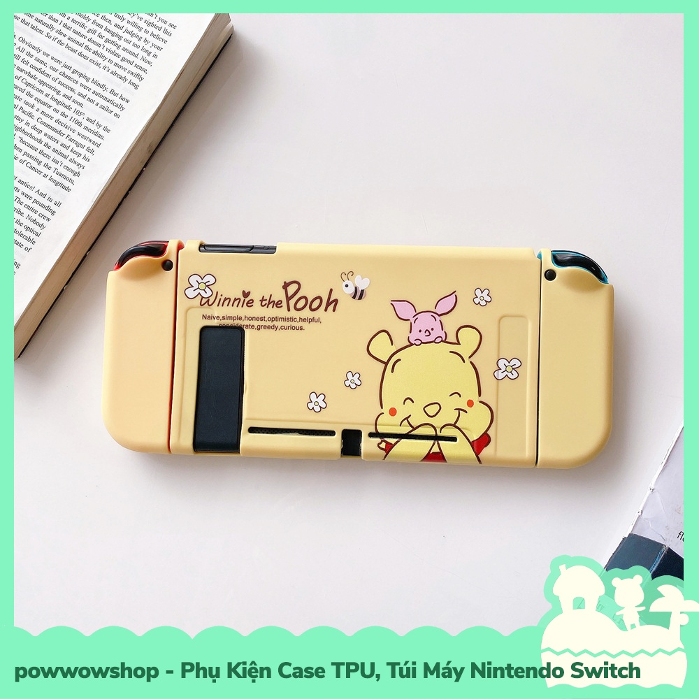 [Sẵn VN - Hỏa Tốc] Set Phụ Kiện Case TPU Dẻo, Túi Đựng Máy Cho Máy Game Cầm Tay Nintendo Switch Cute Bear