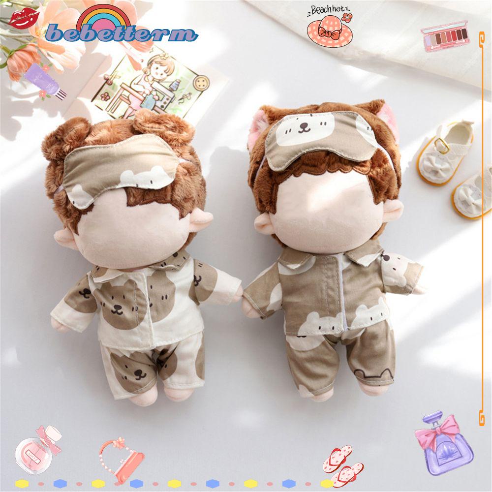 Bộ 3 Búp Bê Nhồi Bông Dễ Thương Kích Thước 20cm 15cm