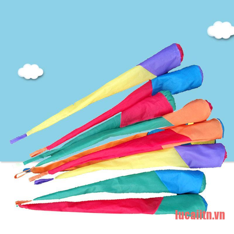 {caiitn}Ribbon Rainbow Ball Sandbags Bean Bag Children Hand Throwing Outdoor Games Kids