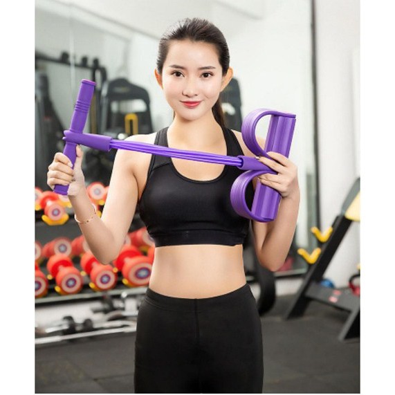 Dụng cụ tập gym cơ bụng, cơ vai, ngực dây kéo cao su co dãn tại nhà cho nam, nữ - Hieuphan6789