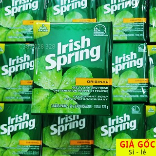 Lốc 3 xà phòng cục Irish Spring của Mỹ