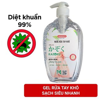[Hàng có sẵn] Gel Rửa Tay KAZOKU diệt 99,9% vi khuẩn (Chai có vòi 500ml)