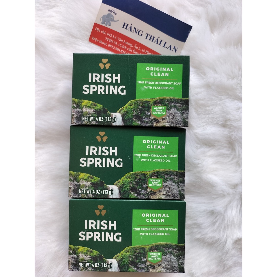 SỈ HỘP 20 CỤC XÀ PHÒNG IRISH SPRING 113GAM USA- XÀ BÔNG IRIS