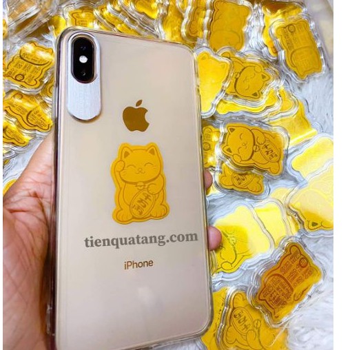 LÁ VÀNG MÈO CHIÊU TÀI HÚT LỘC 9999 KÈM TÚI | BigBuy360 - bigbuy360.vn