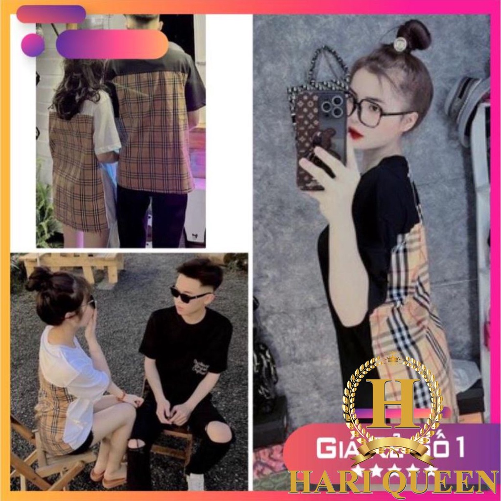 Áo thun tay lỡ BB.R phối tay - phối lưng HARIQUEEN