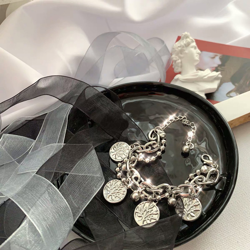 Vòng Tay Mặt Hình Cây Sự Sống Phong Cách Hip-Hop