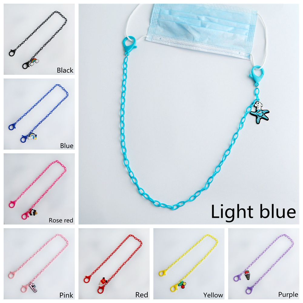 Dây đeo mắt kính họa tiết hoạt hình bằng acrylic chống thất lạc cho nam và nữ