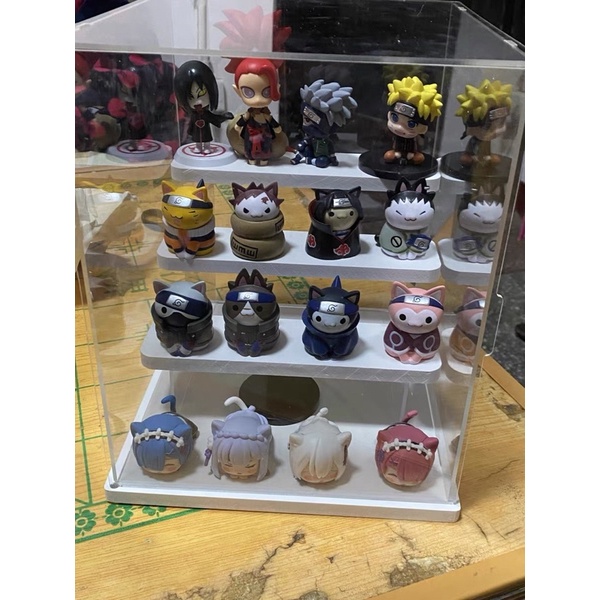 Mô hình Naruto - Set 8 Mô Hình Mèo chibi BẢN TO 6cm Naruto Tsum Tsum bằng PVC cao cấp