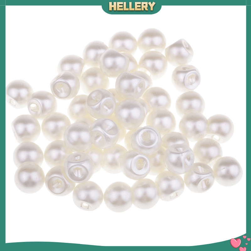 Bộ 50 Nút Nhựa Tròn Đính Quần Áo 10mm