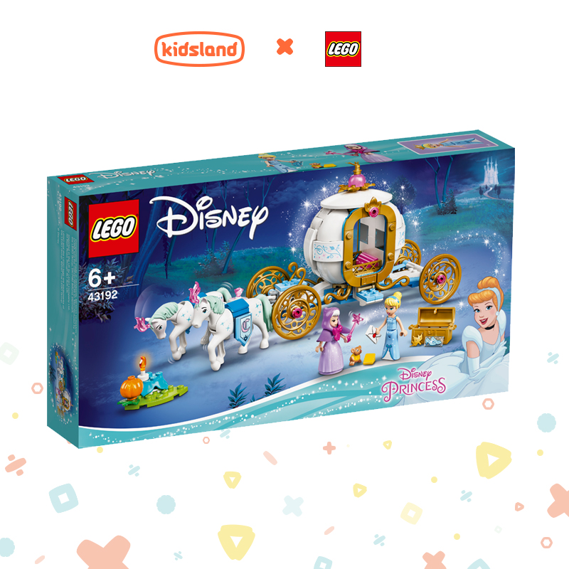 LEGO LEGO Disney Cô bé lọ lem vận chuyển 43192 trẻ em câu đố ghép hình khối Đồ chơi cô gái