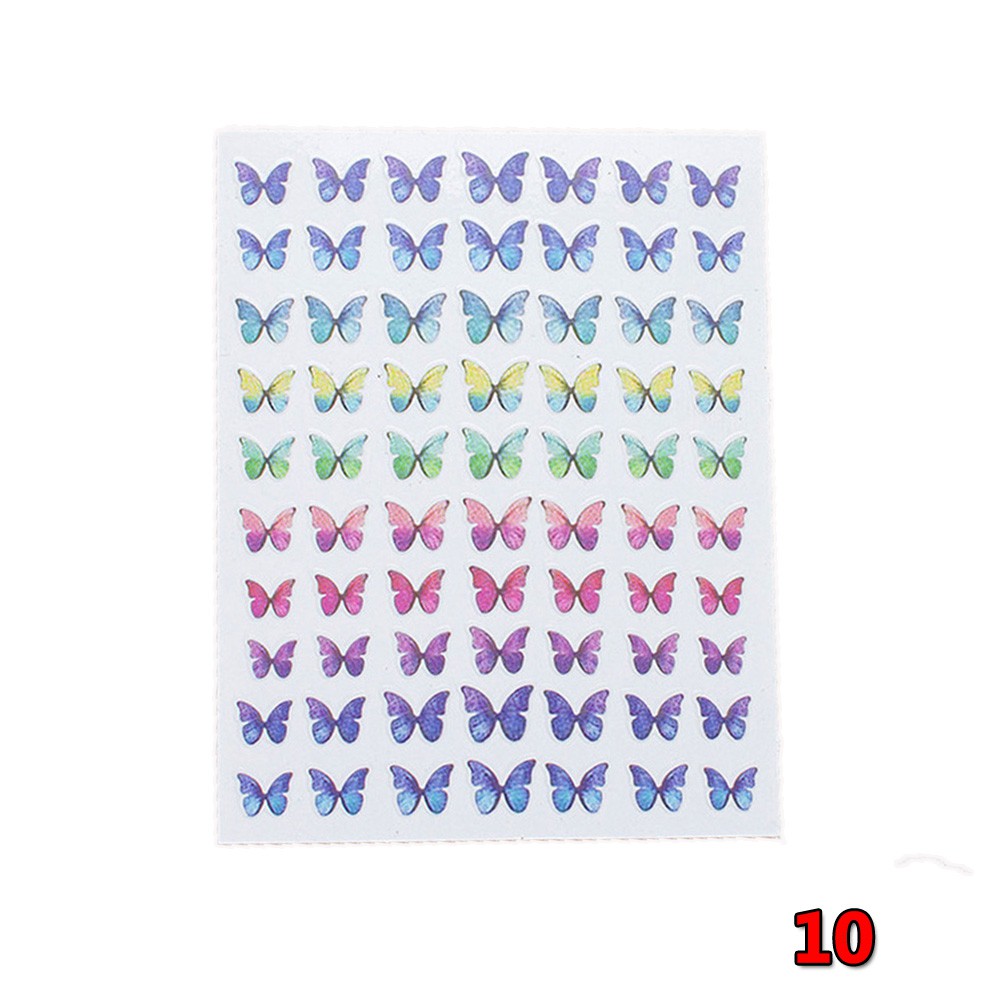 Miếng Dán Trang Trí Móng Tay Hình Bướm 3D DIY