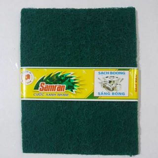Sét 2 miếng cước rửa chén xanh nhám samran