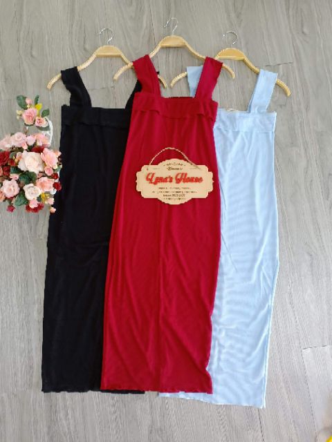 LH11 - Đầm Body 2 Dây Cánh Tiên Xẻ Sau | BigBuy360 - bigbuy360.vn