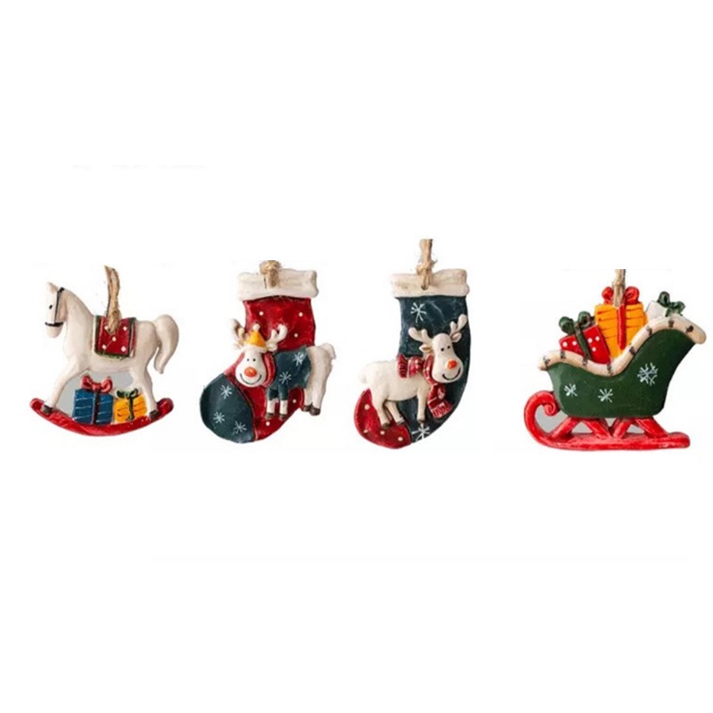 Cây Thông Giáng Sinh Nhỏ Tự Làm Bằng Nhựa Resin Phong Cách Retro Trang Trí Nhà Cửa