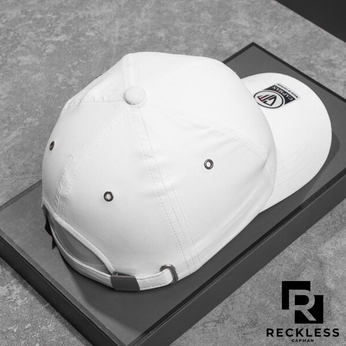Mũ lưỡi trai chính hãng RECKLESS CAPMAN thể thao, vải dù trơn thoáng mát CM146