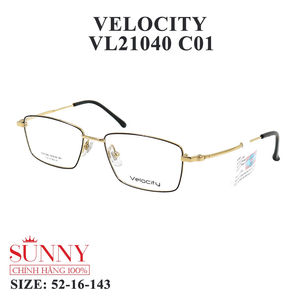 VL21040 - gọng kính kim loại Velocity chính hãng, bảo hành toàn quốc