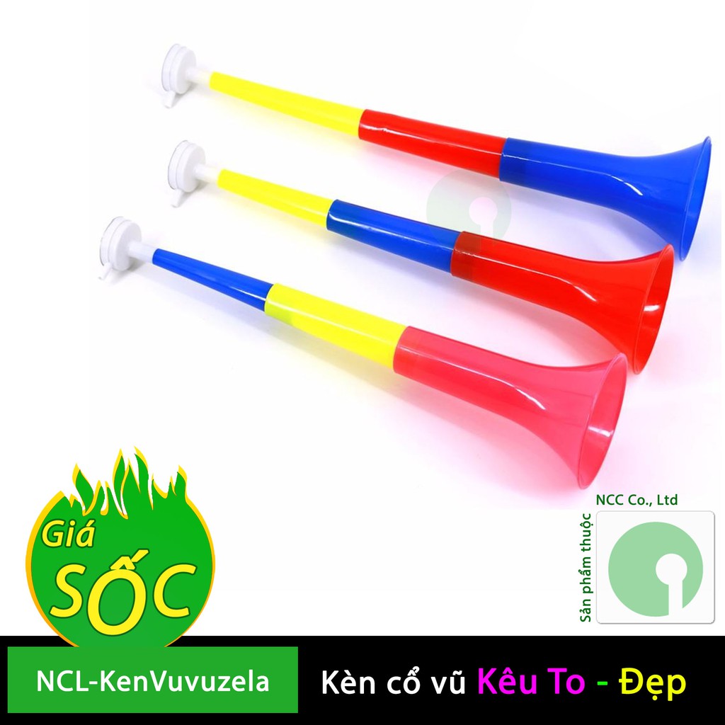 Kèn Vuvuzela Việt dùng cho cổ vũ bóng đá tuyển Việt Nam - NCL-KenVuvuzela (Màu ngẫu nhiên)