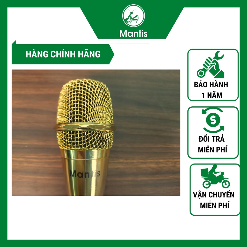 [RẺ VÔ ĐỊCH]Micro hát karaoke có dây Mantis MG-18 có dây chính hãng dùng cho tất cả cả các loại loa dây dài 6m