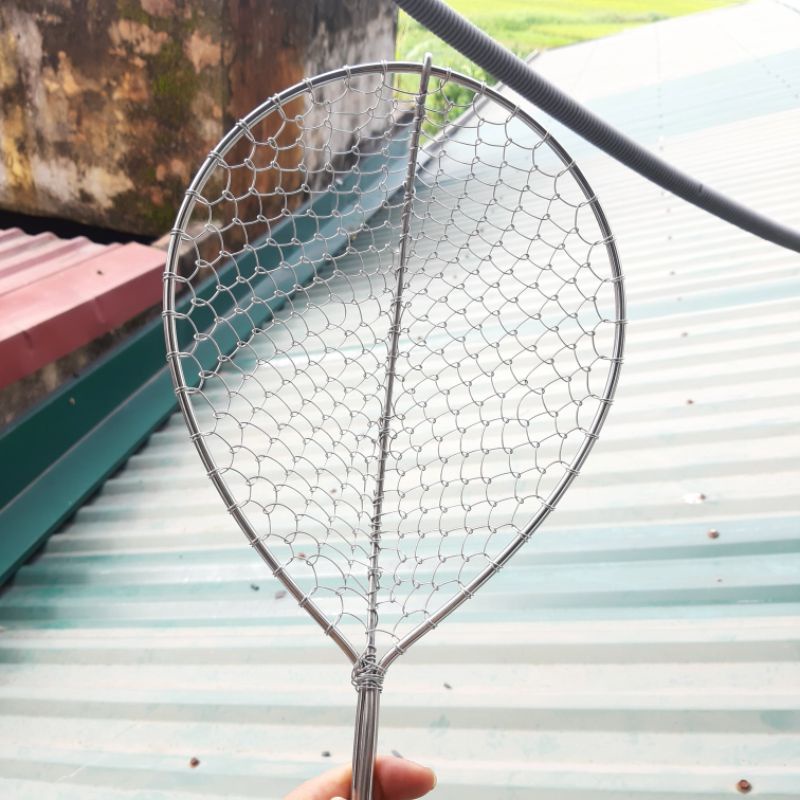 2 chiếc  inox 304 to chắc chắn . 20x25cm . , vợt inox cao cấp siêu bền