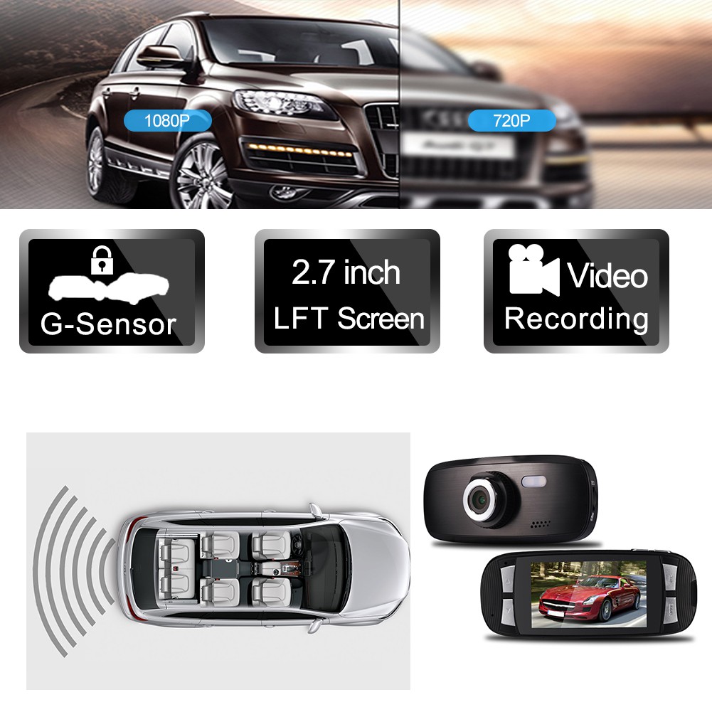 Bộ Máy Quay Hành Trình Novatek 96220 Dash Cam G1W Loại Full Hd 1080P Cho Xe Hơi | BigBuy360 - bigbuy360.vn