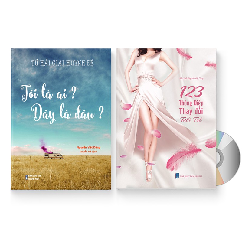 Sách - Combo: Tôi là ai? Đây là đâu? + 123 Thông Điệp Thay Đổi Tuổi Trẻ + DVD