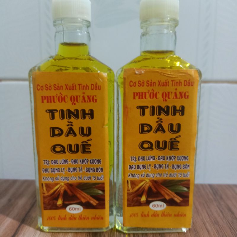 Tinh Dầu Quế Nguyên Chất Chính Gốc Huế Phước Quảng 60ml