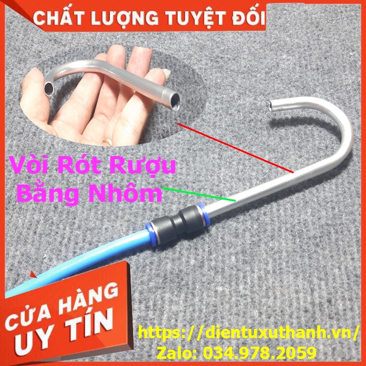 Vòi rót rượu rót bia rót nước kèm tio và khớp nối